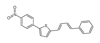 2-(4-nitrophenyl)-5-(4-phenylbuta-1,3-dienyl)thiophene结构式