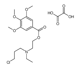 3-chloropropyl-ethyl-[2-(3,4,5-trimethoxybenzoyl)oxyethyl]azanium,2-hydroxy-2-oxoacetate Structure