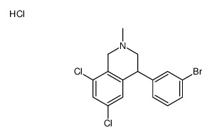 4-(3-溴苯基)-6,8-二氯-2-甲基-1,2,3,4-四氢异喹啉盐酸盐结构式