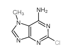 6-氨基-2-氯-7-甲基嘌呤结构式