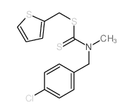 N-[(4-chlorophenyl)methyl]-N-methyl-1-(thiophen-2-ylmethylsulfanyl)methanethioamide结构式