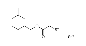 [(三甲基锡烷基)硫代]乙酸异丁酯结构式