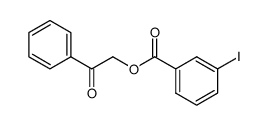 3-Iodobenzoic acid phenacyl ester结构式