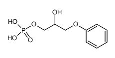 2-hydroxy-3-phenoxypropyl dihydrogen phosphate Structure
