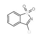 3-氯-1,2-苯并异噻唑-1,1-二氧化物结构式
