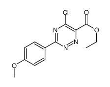 5-氯-3-(4-甲氧基苯基)-1,2,4-噻嗪-6-羧酸乙酯结构式