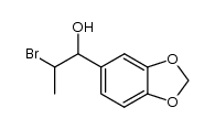 2-Bromo-1-[3,4-(methylenedioxy)phenyl]-1-propanol结构式