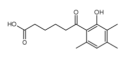 5-(2-hydroxy-3,4,6-trimethylbenzoyl)valeric acid结构式