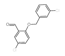 5-氯-2-[(3-氯苄基)氧基]苯甲醛结构式