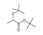 tert-butyl (S)-2-(tert-butoxy)propanoate结构式