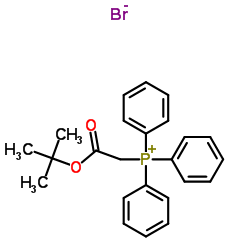 (tert-Butoxycarbonylmethyl)triphenylphosphanium bromide structure