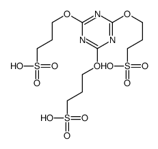 3-[[4,6-bis(3-sulfopropoxy)-1,3,5-triazin-2-yl]oxy]propane-1-sulfonic acid结构式