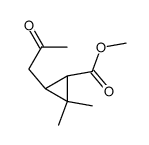 methyl 3-(2 -oxopropyl) 2,2-dimethyl cyclopropane carboxylate Structure