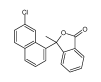 3-(7-chloronaphthalen-1-yl)-3-methyl-2-benzofuran-1-one Structure