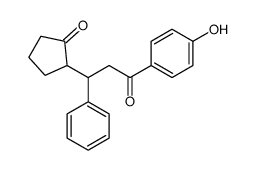 2-[3-(4-hydroxyphenyl)-3-oxo-1-phenylpropyl]cyclopentan-1-one结构式
