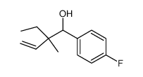 2-Ethyl-1-(4-fluoro-phenyl)-2-methyl-but-3-en-1-ol Structure