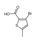 3-溴-5-甲基噻吩-2-羧酸结构式