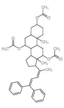 [3,7-diacetyloxy-17-(5,5-diphenylpenta-2,4-dien-2-yl)-10,13-dimethyl-2,3,4,5,6,7,8,9,11,12,14,15,16,17-tetradecahydro-1H-cyclopenta[a]phenanthren-12-yl] acetate picture