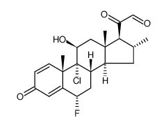 21-Dehydro Clocortolone Structure