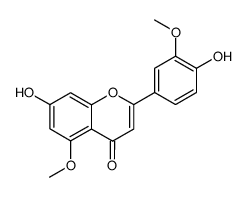 木犀草素-5,3'-二甲醚结构式