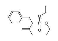 (2-diethoxyphosphoryl-3-methylbut-3-enyl)benzene结构式
