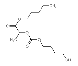 pentyl 2-pentoxycarbonyloxypropanoate Structure