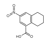 7-nitro-1,2,3,4-tetrahydro-5-naphthoic acid结构式