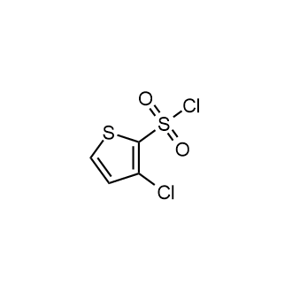 3-氯噻吩-2-磺酰氯结构式