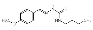 Hydrazinecarbothioamide,N-butyl-2-[(4-methoxyphenyl)methylene]- Structure