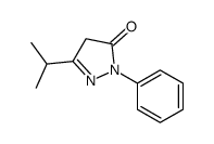 3-异丙基-1-苯基-1H-吡唑-5(4h)-酮结构式