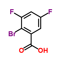 2-Bromo-3,5-difluorobenzoic acid Structure