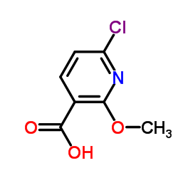 6-氯-2-甲氧基烟酸结构式