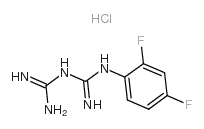 1-(2,4-二氟苯基)双胍盐酸盐结构式