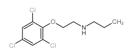 N-丙基-N-[2-(2,4,6-三氯苯氧基)乙基]胺结构式