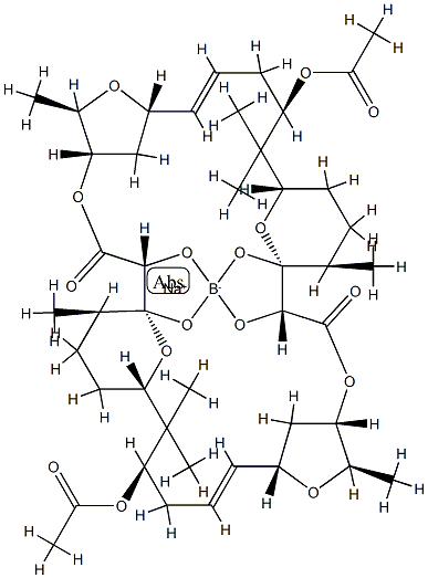 9-O,9'-O-Diacetylaplasmomycin Structure