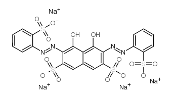 偶氮磺 III 四钠盐结构式
