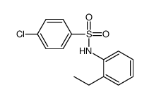 4-Chloro-N-(2-ethylphenyl)benzenesulfonamide Structure
