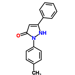 2-(4-Methylphenyl)-5-phenyl-1,2-dihydro-3H-pyrazol-3-one Structure