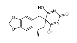5-Allyl-5-piperonylbarbituric acid结构式