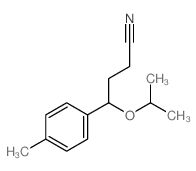 Benzenebutanenitrile,4-methyl-g-(1-methylethoxy)- Structure