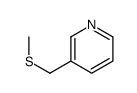 3-(methylsulfanylmethyl)pyridine结构式