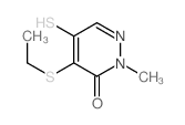 3(2H)-Pyridazinone,4-(ethylthio)-5-mercapto-2-methyl- Structure