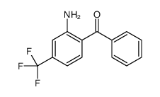 [2-Amino-4-(trifluoromethyl)phenyl](phenyl)methanone Structure