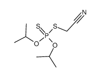 S-(cyanomethyl) O,O-diisopropyl phosphorodithioate Structure