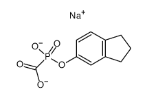 5-Indanyl disodium oxycarbonylphosphonate Structure