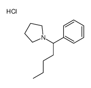 1-(1-Phenylpentyl)pyrrolidine hydrochloride结构式