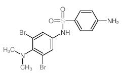 Benzenesulfonamide,4-amino-N-[3,5-dibromo-4-(dimethylamino)phenyl]-结构式