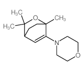 Morpholine,4-(1,3,3-trimethyl-2-oxabicyclo[2.2.2]oct-5-en-6-yl)- Structure