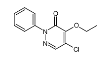 5-chloro-4-ethoxy-2-phenyl-3(2H)-pyridazinone Structure