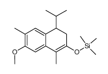 ((4-isopropyl-7-methoxy-1,6-dimethyl-3,4-dihydronaphthalen-2-yl)oxy)trimethylsilane结构式